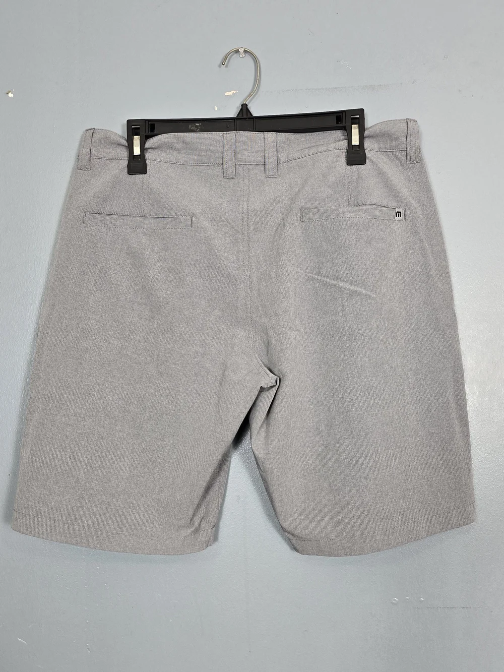 Travis Mathew Men's Light Gray Flat-Front Shorts